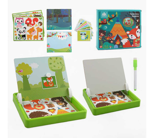 Дерев'яна магнітна дошка C 52500 (28) маркер, картки, магніт, назви англійською мовою, в коробці – в наличии! Купите сейчас у KAZKOVA