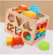 Ігровий центр C 61498 (36) дерев’яний, сортер, рахівниця, в коробці