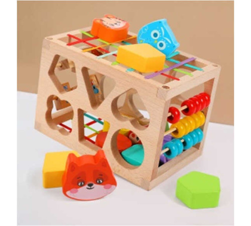 Ігровий центр C 61498 (36) дерев’яний, сортер, рахівниця, в коробці – в наличии! Купите сейчас у KAZKOVA Ігровий центр C 61498 (36) дерев’яний, сортер, рахівниця, в коробці – в наличии! Купите сейчас у KAZKOVA