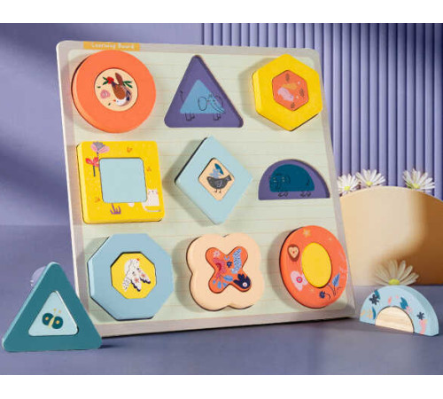 Пазли-вкладиші С 74320 (38) дерев'яні, фігури, 9 штук, у плівці – в наличии! Купите сейчас у KAZKOVA Пазли-вкладиші С 74320 (38) дерев'яні, фігури, 9 штук, у плівці – в наличии! Купите сейчас у KAZKOVA