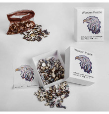 Пазли К 5108 / 36700 (100) "Орел", дерев'яні, фігурні, формат А4, в коробці
