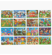 Пазли С 63409 (400) дерев'яні, 30 елементів, у плівці, ВИДАЄТЬСЯ МІКС