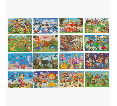 Пазли С 63409 (400) дерев'яні, 30 елементів, у плівці, ВИДАЄТЬСЯ МІКС – в наличии! Купите сейчас у KAZKOVA