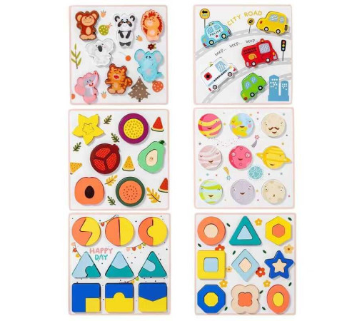 Пазли-вкладиші C 65089 (80) 6 видів, дерев'яні, у плівці, ВИДАЄТЬСЯ МІКС ВИДІВ – в наличии! Купите сейчас у KAZKOVA Пазли-вкладиші C 65089 (80) 6 видів, дерев'яні, у плівці, ВИДАЄТЬСЯ МІКС ВИДІВ – в наличии! Купите сейчас у KAZKOVA