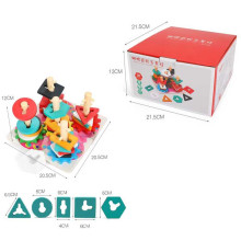 Дерев'яний геометричний сортер C 74392 (30) кілочки, в коробці