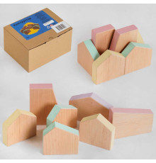 гр Конструктор дерев'яний КP-018 (1) "Ігруша", "Геометричні форми", 7 деталей, логічний, в коробці