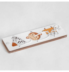 Вкладиші С 51348 (312) "Тваринки", дерев'яні, 3 елементи, в плівці