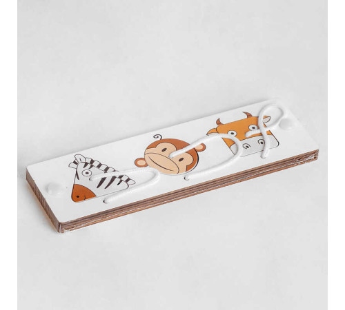Вкладиші С 51348 (312) "Тваринки", дерев'яні, 3 елементи, в плівці