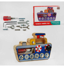 гр Човен 20522 (24) "4FUN Game Club Wood", викрутка, шестигранник, болти, в коробці