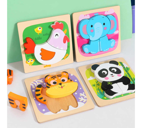 Пазли-вкладиші С 74358 (36) 4 дерев'яні дошки, 14.5х.14.5х0.5 см, об'ємні зображення тварин, великі елементи-вкладиші, в коробці – в наличии! Купите сейчас у KAZKOVA Пазли-вкладиші С 74358 (36) 4 дерев'яні дошки, 14.5х.14.5х0.5 см, об'ємні зображення тварин, великі елементи-вкладиші, в коробці – в наличии! Купите сейчас у KAZKOVA
