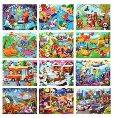 Пазли C 74228 (200) дерев’яні, обсерваційний, розмір - 30х23 см, 70 елементів, в плівці, ВИДАЄТЬСЯ МІКС ВИДІВ