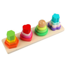 Дерев'яний геометричний сортер C 74414 (84) в коробці