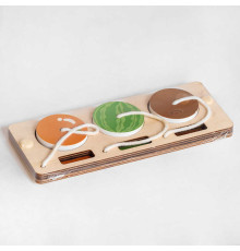 Вкладиші С 51350 (240) "Фрукти", дерев'яні, у плівці