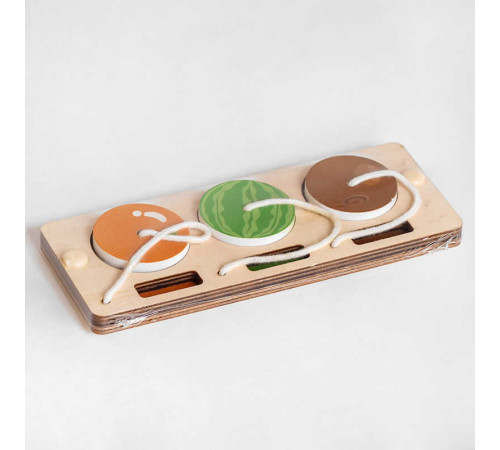 Вкладиші С 51350 (240) "Фрукти", дерев'яні, у плівці