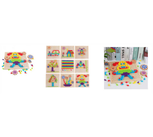 Мозаїка дерев’яна C 65706 (36) шестерні, в коробці – в наличии! Купите сейчас у KAZKOVA