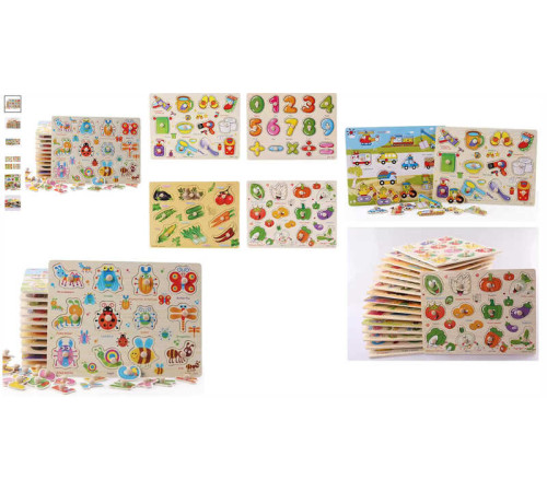 Вкладиші C 73253 (120) дерев’яні, ручка-тримач, в плівці, ВИДАЄТЬСЯ ТІЛЬКИ МІКС ВИДІВ