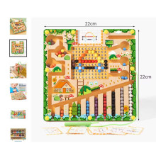 Дерев'яна магнітна гра C 73278 (40) сортер, стилус, 13 двосторонніх карток із завданнями, в коробці