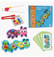 Логічна гра C 74578 (90) 2 види, дерев`яні кульки, картки з завданнями, в коробці