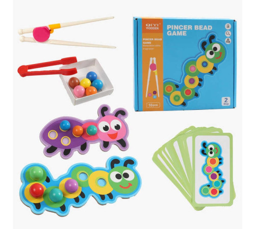 Логічна гра C 74578 (90) 2 види, дерев`яні кульки, картки з завданнями, в коробці – в наличии! Купите сейчас у KAZKOVA