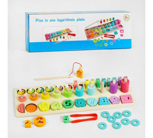 Логічна дерев’яна дошка C 60429 (28) магнітна риболовля, математичний, геометричний сортер, сортер за кольорами, пірамідки, в коробці – в наличии! Купите сейчас у KAZKOVA