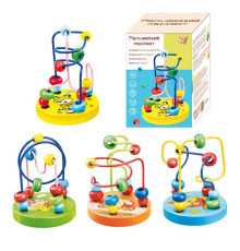 Пальчиковий лабіринт 70544 (20) "WToys", дерев'яний, 4 види, в коробці, ВИДАЄТЬСЯ ТІЛЬКИ МІКС ВИДІВ