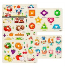 Вкладиші C 67044 (200) дерев’яні, ручка-тримач, у плівці, ВИДАЄТЬСЯ ТІЛЬКИ МІКС ВИДІВ