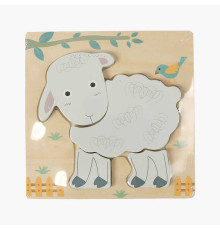 Пазли-вкладиші C 65023 (200) дерев’яні, звірятко, в плівці