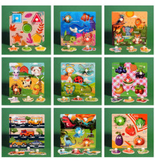 Вкладиші C 75288 (200) дерев’яні, розмір: 15х15х2 см, написи англійською мовою, ВИДАЄТЬСЯ ТІЛЬКИ МІКС ВИДІВ