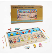 Дерев'яна магнітна гра C 65612 (28) магнітна риболовля, сортер, в коробці