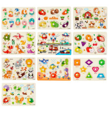 Вкладиші C 67045 (200) дерев’яні, ручка-тримач, у плівці, ВИДАЄТЬСЯ ТІЛЬКИ МІКС ВИДІВ