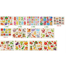 Вкладиші C 73257 (100) дерев’яні, ручка-тримач, в плівці, ВИДАЄТЬСЯ ТІЛЬКИ МІКС ВИДІВ