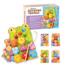 Логічна дерев’яна дошка 44120 (36) "WToys", фігури, магнітна риболовля, в коробці, ВИДАЄТЬСЯ ТІЛЬКИ МІКС ВИДІВ