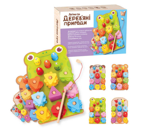 Логічна дерев’яна дошка 44120 (36) "WToys", фігури, магнітна риболовля, в коробці, ВИДАЄТЬСЯ ТІЛЬКИ МІКС ВИДІВ – в наличии! Купите сейчас у KAZKOVA