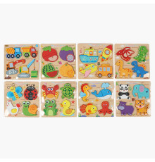 Пазли-вкладиші C 74207 (120) дерев’яні, підписи англійською мовою, в плівці, ВИДАЄТЬСЯ ТІЛЬКИ МІКС ВИДІВ