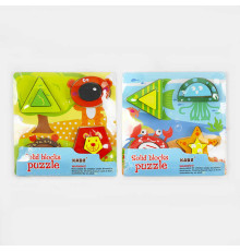 Вкладиші C 47944 (96) дерев'яні, геометричний сортер, платформа, 8 деталей, в коробці