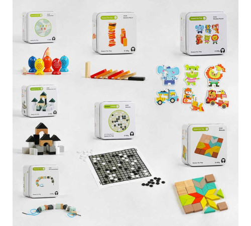 Логічна гра С 57543 (100) "Games For Trip", 7 видів, в коробці – в наличии! Купите сейчас у KAZKOVA
