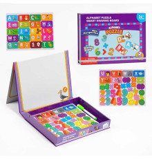 Дерев'яна магнітна дошка C 62362 (36) пазл, дошка для малювання, в коробці