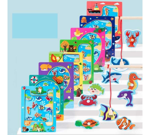 Магнітна риболовля C 65066 (120) дерев'яна, вудочки, в плівці, ВИДАЄТЬСЯ МІКС – в наличии! Купите сейчас у KAZKOVA