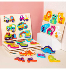 Пазли-вкладиші C 73249 (120) дерев’яні, в плівці, ВИДАЄТЬСЯ ТІЛЬКИ МІКС ВИДІВ