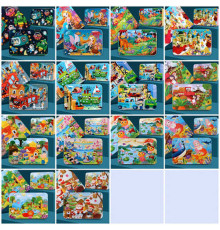 Пазли C 73297 (96) дерев'яні, 100 пронумерованих елементів, в коробці, ВИДАЄТЬСЯ ТІЛЬКИ МІКС ВИДІВ