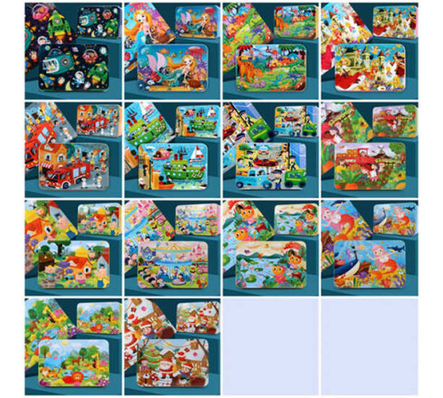 Пазли C 73297 (96) дерев'яні, 100 пронумерованих елементів, в коробці, ВИДАЄТЬСЯ ТІЛЬКИ МІКС ВИДІВ – в наличии! Купите сейчас у KAZKOVA