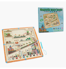 Дерев'яна магнітна гра C 74276 (36) стилус, сортер, кольори, в коробці