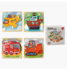 Пазли-вкладиші C 74360 (36) дерев’яні, 4 пазли, в коробці