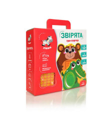 гр Дерев'яна гра "Звірята" (укр) ZB 2002-05 (6) "Vladi Toys", 6 карток з тваринами, 6 дерев'яних фігурок