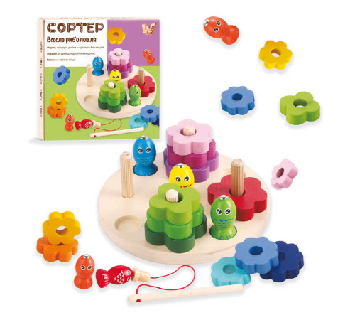 Логічна дерев’яна дошка 63544 (48) "WToys", дерев’яна, фігури, вудка, магнітна риболовля, сортер за кольорами та формами, в коробці – в наличии! Купите сейчас у KAZKOVA Логічна дерев’яна дошка 63544 (48) "WToys", дерев’яна, фігури, вудка, магнітна риболовля, сортер за кольорами та формами, в коробці – в наличии! Купите сейчас у KAZKOVA