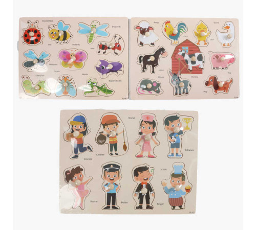 Вкладиші C 74281 (100) дерев`яні, у плівці, ВИДАЄТЬСЯ МІКС ВИДІВ