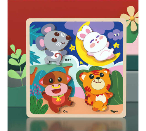 Пазли-вкладиші С 58253 (30) "Тваринки", дерев'яні, англійською мовою, в плівці – в наличии! Купите сейчас у KAZKOVA Пазли-вкладиші С 58253 (30) "Тваринки", дерев'яні, англійською мовою, в плівці – в наличии! Купите сейчас у KAZKOVA