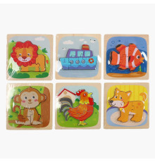 Пазли-вкладиші C 73259 (240) дерев’яні, в плівці, ВИДАЄТЬСЯ ТІЛЬКИ МІКС ВИДІВ