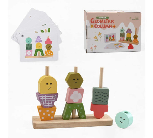 Логічна гра F 43642 (60) дерев`яна, фігурки, 10 карток із завданнями, в коробці – в наличии! Купите сейчас у KAZKOVA