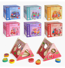 Сортер дерев'яний C 61720 (36) 8 фігурок, в коробці, ВИДАЄТЬСЯ ТІЛЬКИ МІКС ВИДІВ